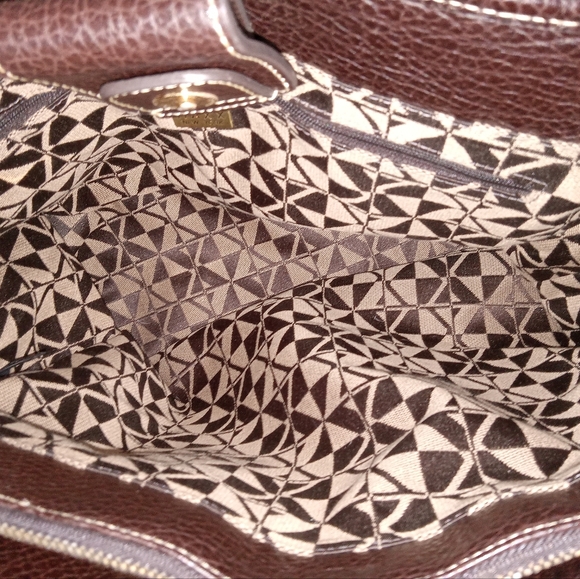 ☯️Maxx NY large brown pebble leather carryall shoulder bag - Picture 6 of 8